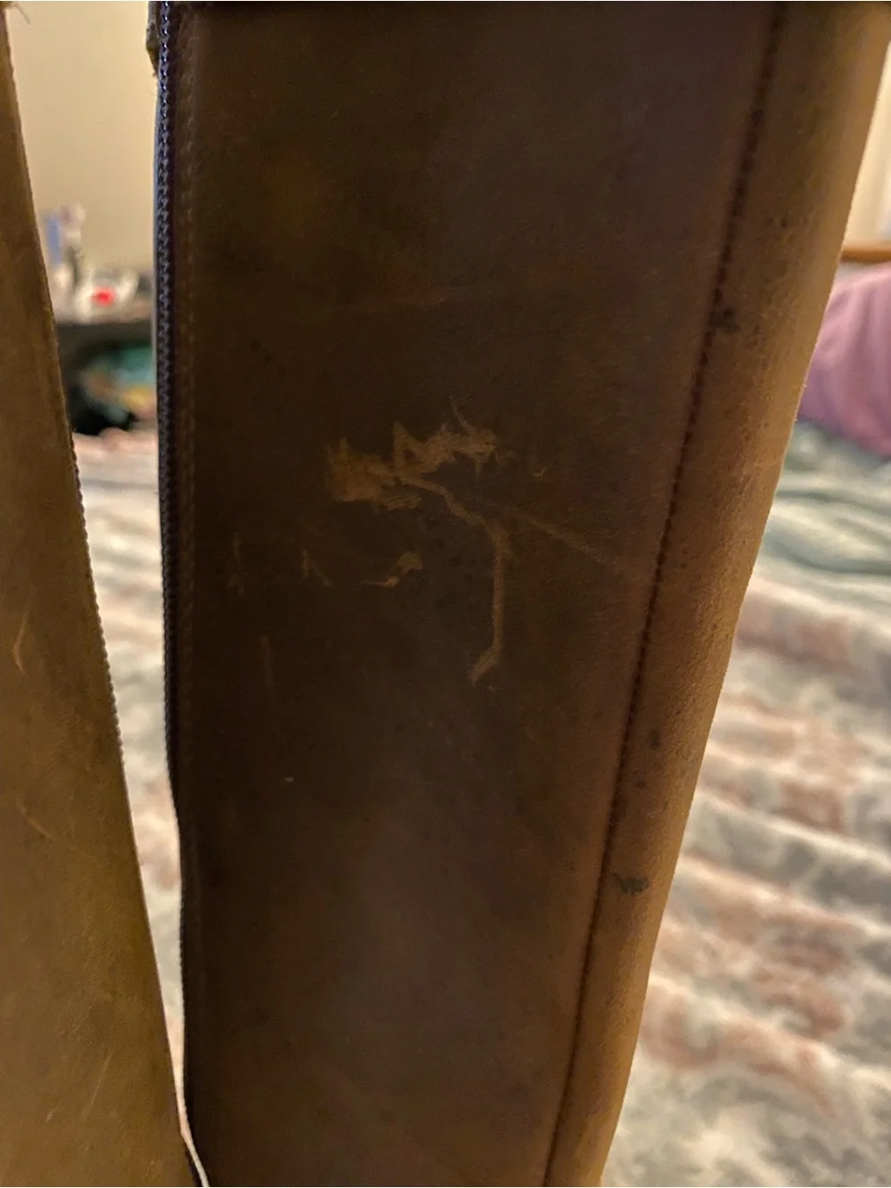 Women's Clark’s Brown Leather Mid-Calf Buckle Riding Boots